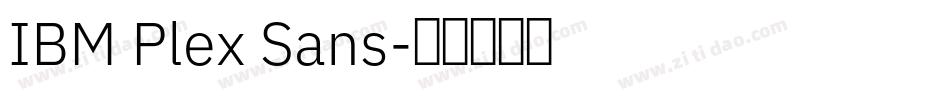IBM Plex Sans字体转换